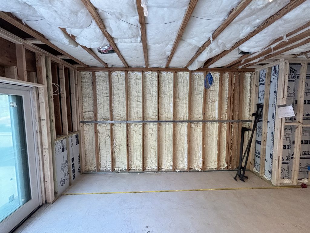 photo of unfinished room 